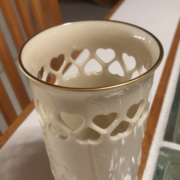 Lenox Accessories Vintage Lenox Cut Out Heart Vase Collection With